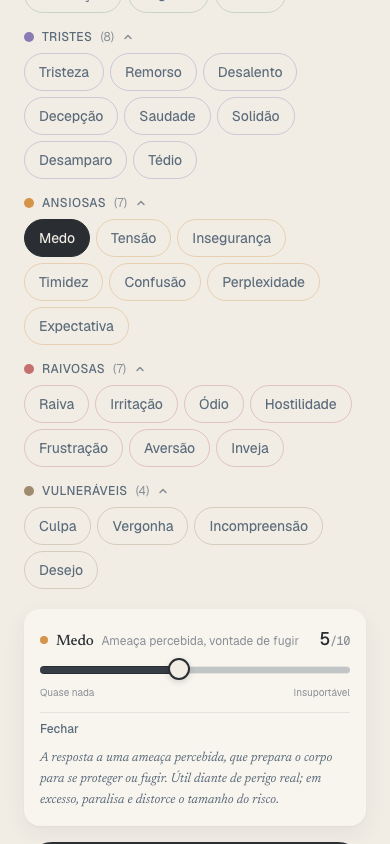 Emocionário expandido