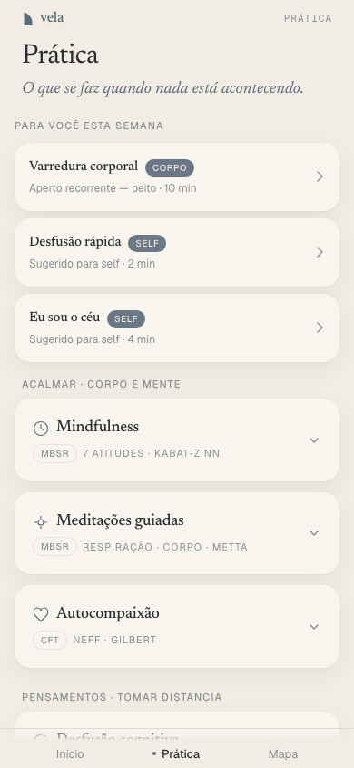 Hub de práticas