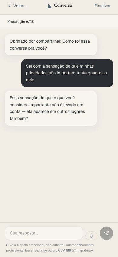Conversa aberta com a IA